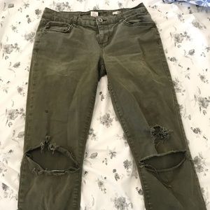 Army green Rue 21 jeans